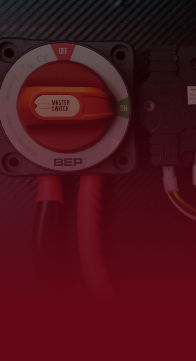 A closeup of a BEP master switch. 