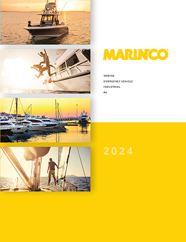 The cover of the 2023 Marinco® Catalog.