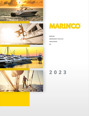 The cover of the 2023 Marinco® Catalog.