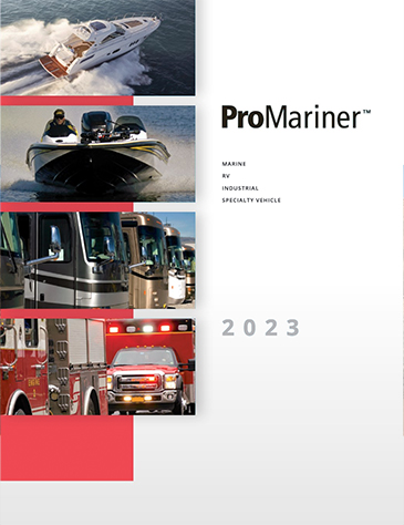 The cover of the 2023 ProMariner™ Catalog.