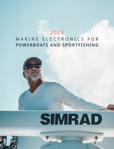 The cover of the 2023 Simrad® Catalog.