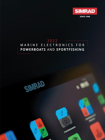 The cover of the 2022 Simrad® Catalog.