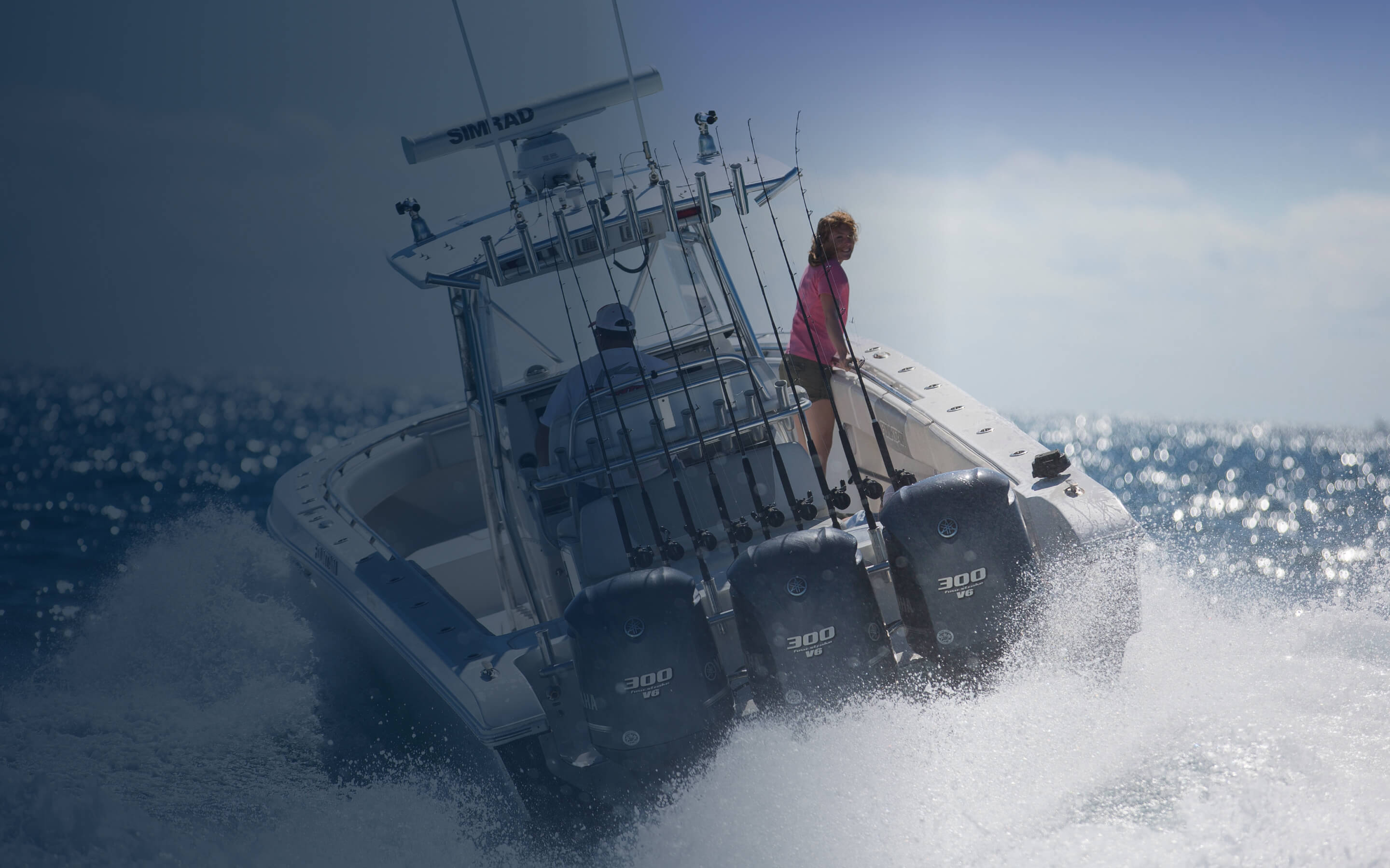 A man and a woman on a fishing boat