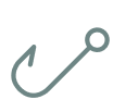 An icon of a fishing hook.